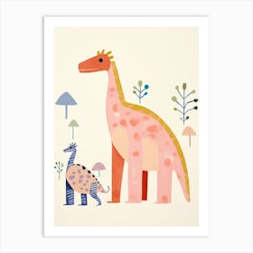 Nursery Dinosaur Family 7 Art Print