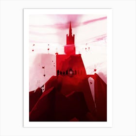 red castle Art Print