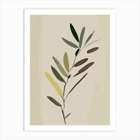Olive Branch Symbol Abstract Painting Art Print