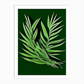 Rosemary Leaf Vibrant Inspired 2 Art Print