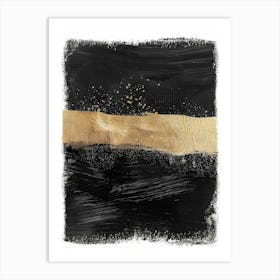 Gold And Black Canvas Print 46 Art Print