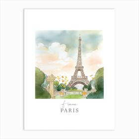 France, Paris Storybook 10 Travel Poster Watercolour Art Print