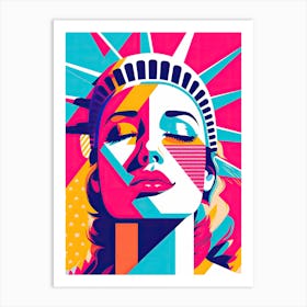 Statue Of Liberty, Pop art Art Print