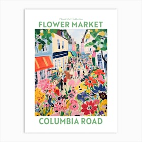 Columbia Road London Flower Market Floral Art Print Travel Print Plant Art Modern Style Art Print