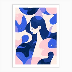 Illustration Of A Woman Art Print