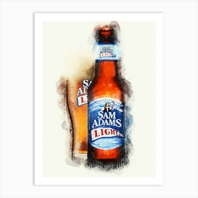 Sam Adams Light Art Print