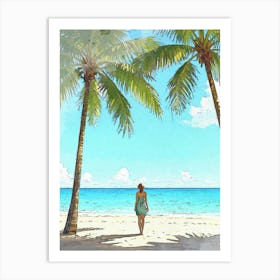 Beach Holiday Art Print