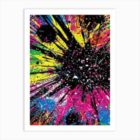 Paint Splatter Art Print