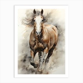 Silent Hooves The Quiet Strength Of The Horse Art Print