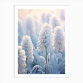 Frosty Botanical Hyacinth 2 Art Print