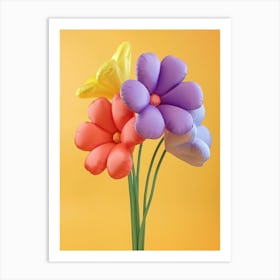 Dreamy Inflatable Flowers Lilac 4 Art Print