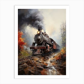 Train On The Tracks 6 Art Print