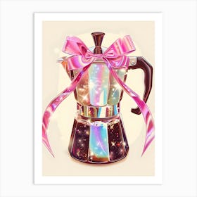 Pink Coffee Pot Affiche