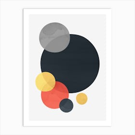 Geometric and colorful shapes 7 Art Print