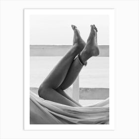 Hammock Legs Woman Feet 3x4 Art Print
