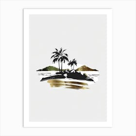 Palm Trees On The Island 2 Art Print