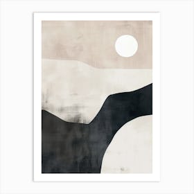 The Silence Of Flow Minimalist Style Art Print