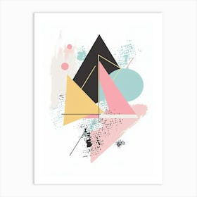 Abstract Triangles 1 Art Print