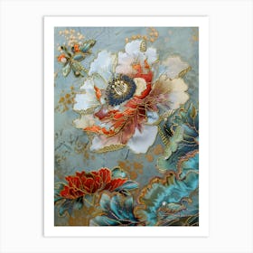 Chinese Floral Painting 7 Art Print