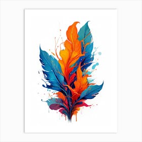 Feather Painting Art Print