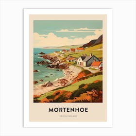 Devon Vintage Travel Poster Mortenhoe 2 Art Print