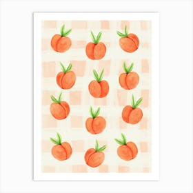 Peaches, Peach Fuzz Art Print