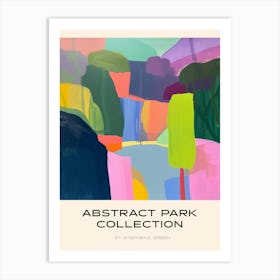 Abstract Park Collection Poster St Stephens Green Dublin 3 Art Print