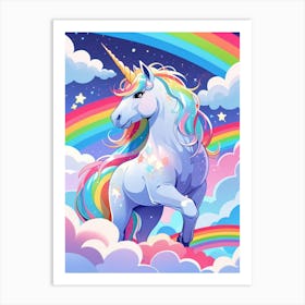 Unicorn In The Sky 24 Art Print