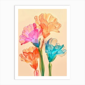 Dreamy Inflatable Flowers Carnations 6 Art Print