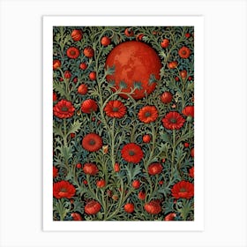 William Morris Red Poppy Art Print