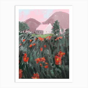 Poppies In The Field Art Print