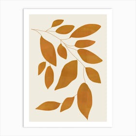 Abstract Art Minimal Plant 137 Art Print