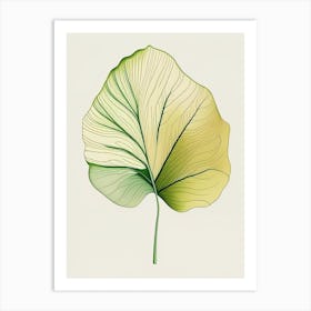 Ginkgo Leaf Warm Tones 4 Art Print