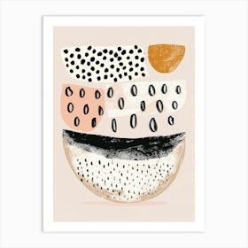 Abstract Polka Dots 1 Art Print