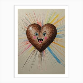 Chocolate Heart 2 Art Print