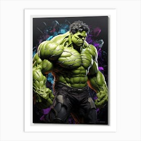 Incredible Hulk Canvas Art Art Print