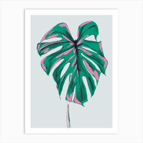 The Plant Series – Monstera Deliciosa Light Art Print