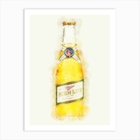 Miller High Life Art Print