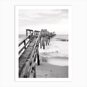 Outer Banks, Black And White Analogue Photograph 1 Art Print