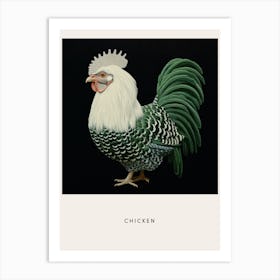 Ohara Koson Inspired Bird Painting Chicken 7 Poster Art Print