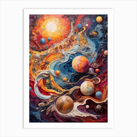 Planets And Stars 1 Art Print