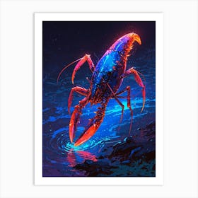 Default Draw Me A Lobster Doing The Moonwalk On The Ocean Floo 2 Art Print