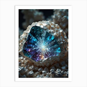 Rainbow Crystal Art Print