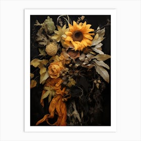 Bouquet Of Sunflowers Art Print