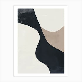 Drifted Silhouettes Minimalist Style Art Print