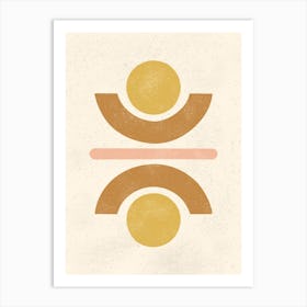 Totem Shapes Art Print