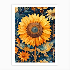 Sunflower Painting Affiche