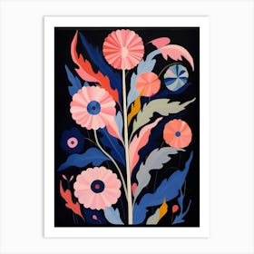 Anemone 2 Hilma Af Klint Inspired Flower Illustration Art Print