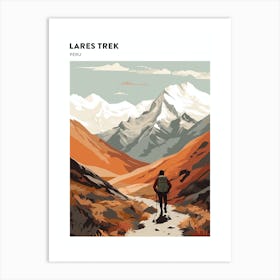 Lares Trek Peru 3 Hiking Trail Landscape Poster Art Print