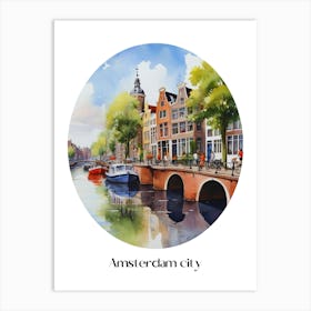 Summer in Amsterdam. 4 1 Art Print